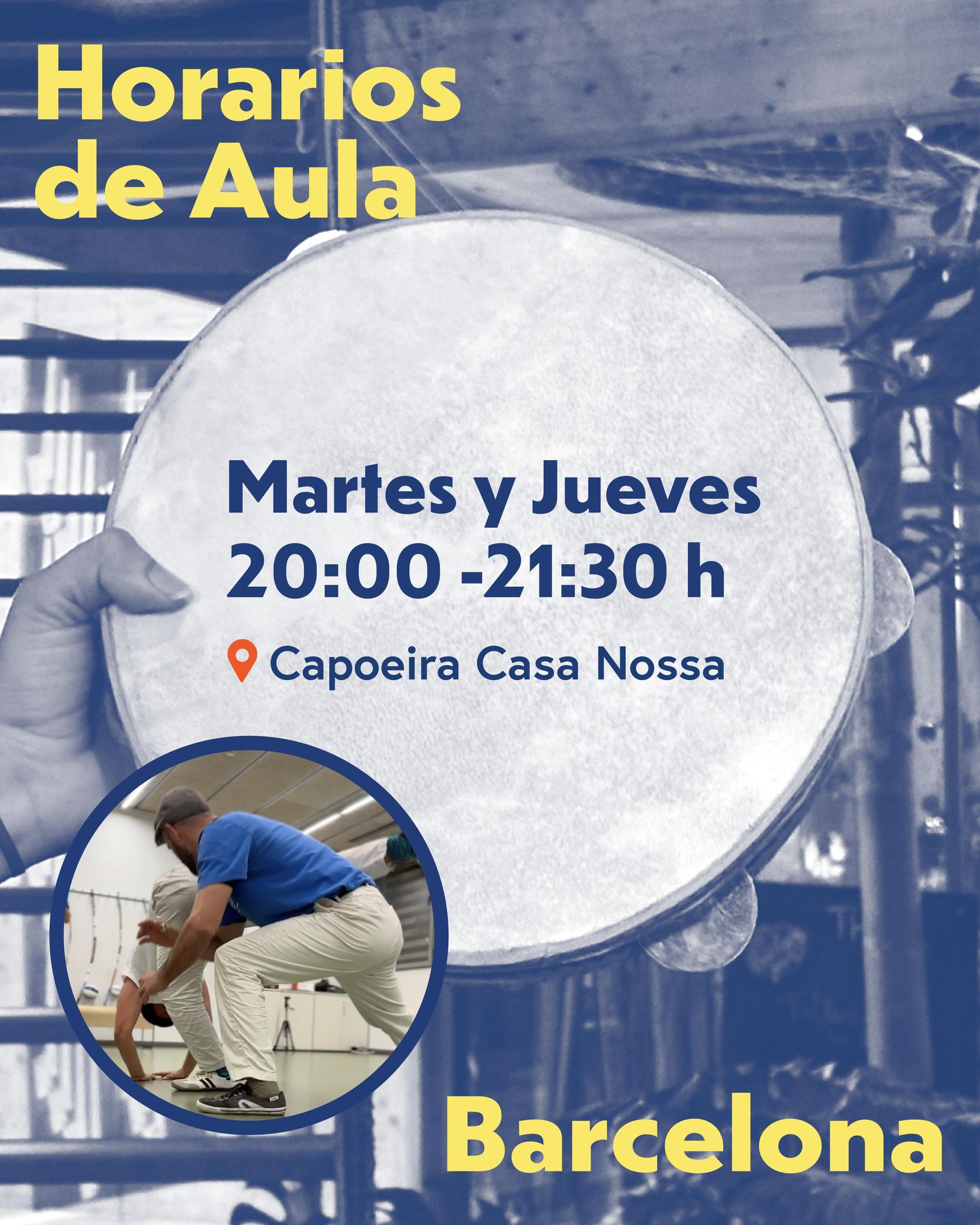 horario casa nossa: Martes y jueves 20:00-21:30