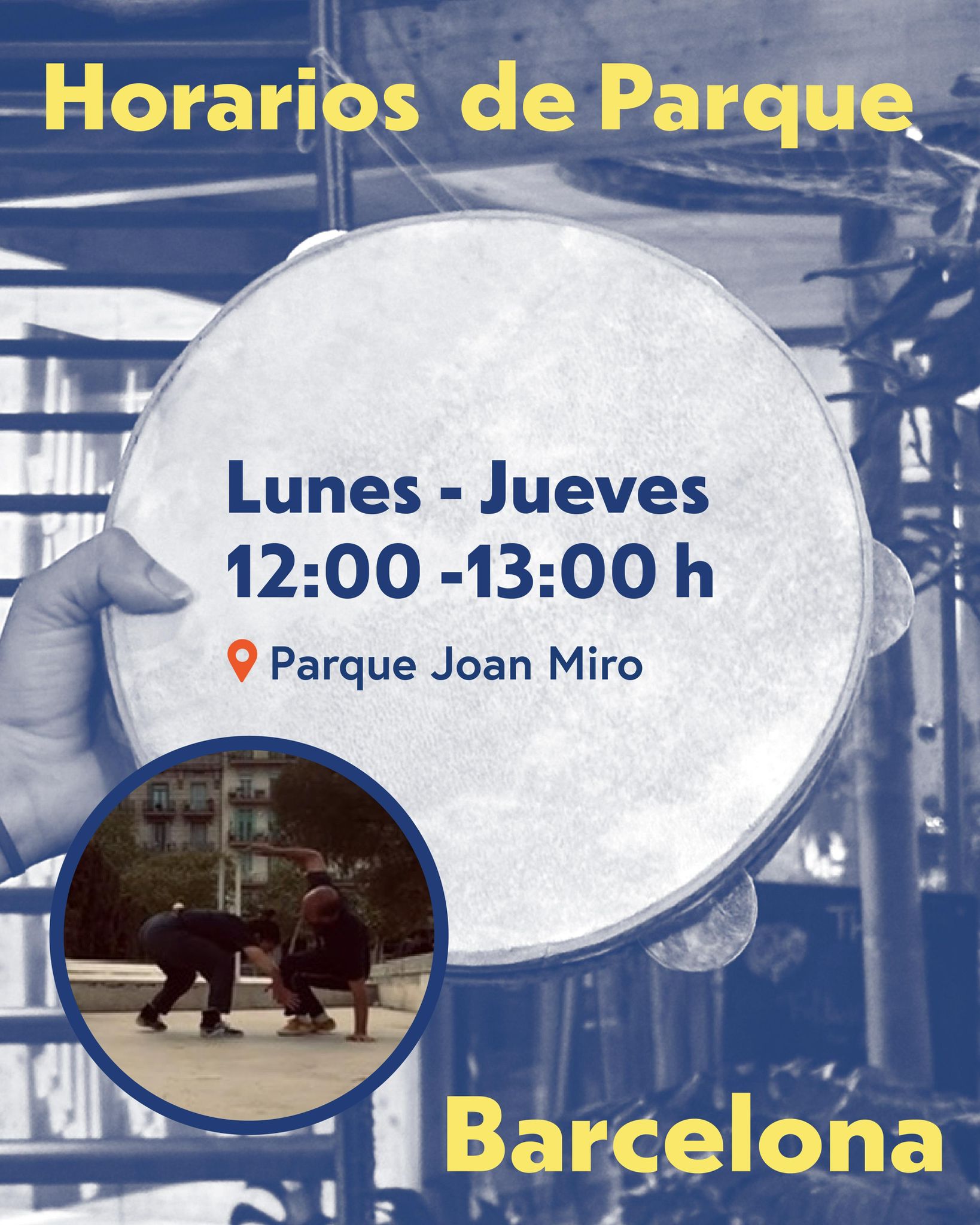 horario outdoor: lunes a jueves 12.00-13.00